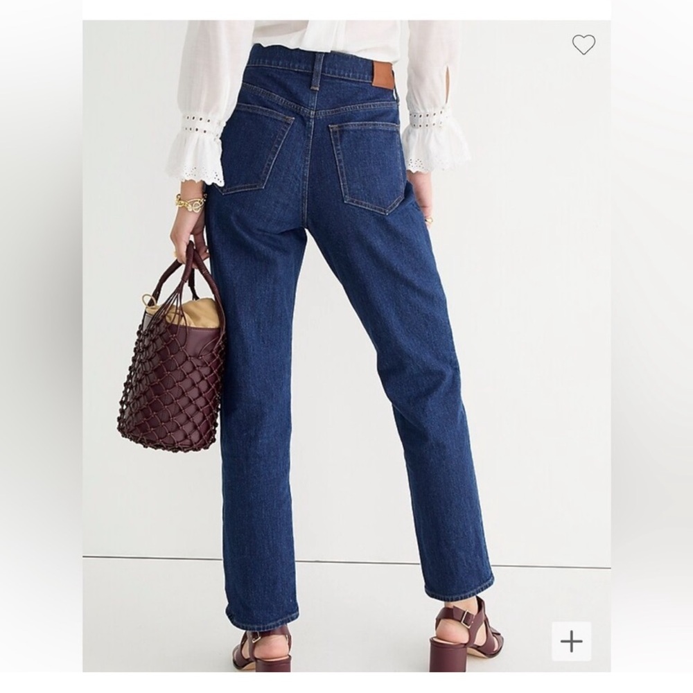 J. Crew 90’s Straight-Leg Dark Blue Denim Jeans